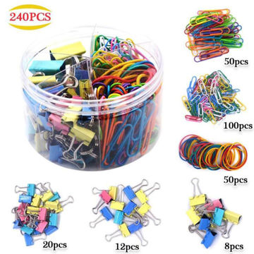 Colorful Metal Paper File Ticket Binder Clips 15mm Office School Supply Clip++