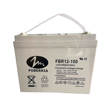 Batterie Solaire FBR12-100 (12V 100AH/10Hr) Rechargeable à Décharge Profonde Sans Entretien pour Applications Solaires for sale at factory direct price