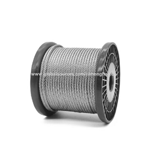 Factory Direct High Quality China Wholesale 7x19 8mm 10mm 12mm 304  Stainless Steel Wire Rope Customized Guardrail Fishing Line Wire Rope Cable  $0.12 from Chongqing Honghao Technology Co.,Ltd