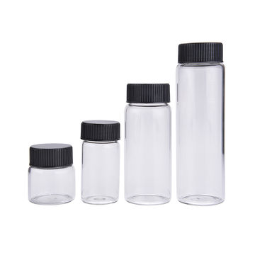 Clear Plastic Vial 20ml with Screw Cap
