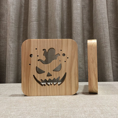 Lámpara de noche creativa LED tallada en sólido, lámparas de escritorio LED, luces nocturnas USB, lámpara de mesa