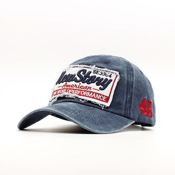 Retro patch alphabet baseball caps 
