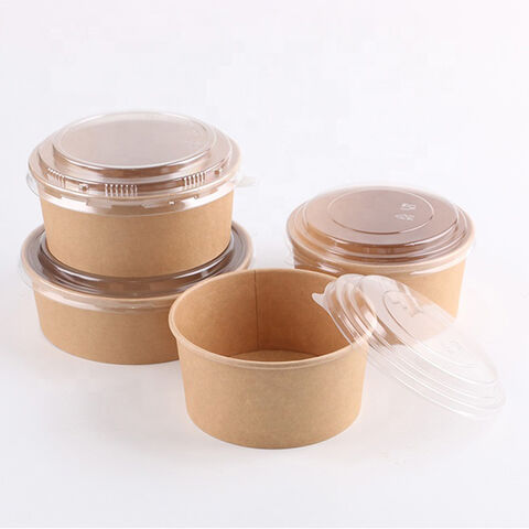 Disposable Takeaway Plastic Salad Bowl with Lid - China Plastic