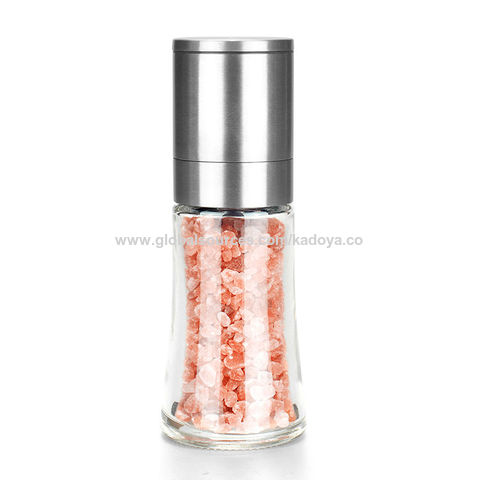 Buy Wholesale China 100ml Hot Selling On  Cheap Small And Mini Salt  And Pepper Spices Grinder With Glass Bottle & Pepper Grinder at USD 2