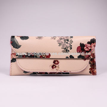 Floral Leather Personalised Glasses Case