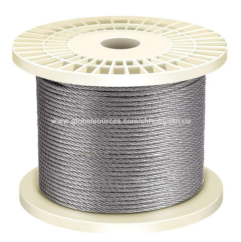 1x19 GALVANISED WIRE ROPE weaved stranded steel metal cable marine sport zinced 