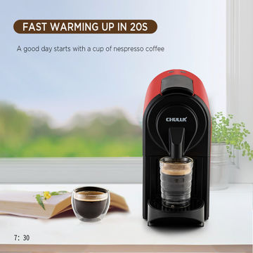 Espresso Machine Compatible Capsule, Single Serve Coffee Maker Programmable  Buttons for Espresso Pods 
