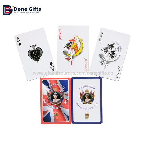 Barajas de Cartas Promocionales Publicitarias de Póker, Cartulina para Imprimir Personalizadas, Cartas de Juego for sale at factory direct price