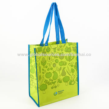 Two-Tone Laminated Shopping Bag | Custom Laminated Grocery Bags | Bulletin  Bag