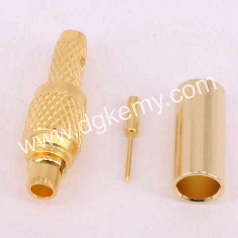 MMCX male straight Connector crimp for RG174 RG316 RG178 RF Coaxial Antenn Cable 