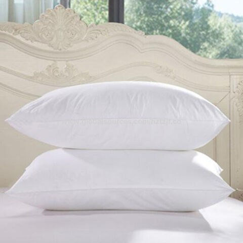 Juego de almohadas de cama tamaño King con plumas y plumón de hotel  (paquete de 2)