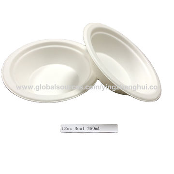 Buy Wholesale China Biodegradable Bowls - Bagasse Sugarcane 12oz soup ...