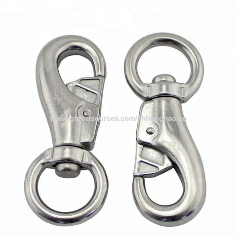 China Wholesale Custom Logo Small Lock Climbing Keychain Snap Hook Safety  Heavy Duty Metal Spring Clip Hooks - China Hooks, Snap Hook