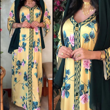 New Design Fashion Women Kaftan Satin Dress with Embroidery Modest  Clothings African Caftan Dress Duabi Abaya for Girls Clothes Party Jalabia  - China Abaya and Women Modest Clothing price