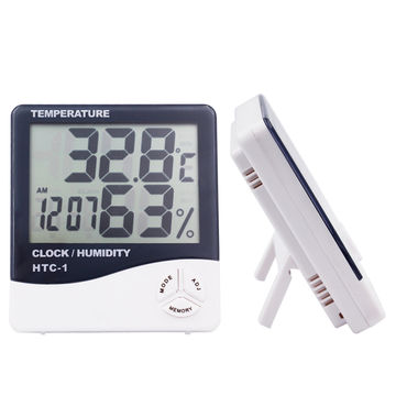 Indoor Digital LCD Hygrometer Thermometer Temperature Humidity Meter Alarm Clock 