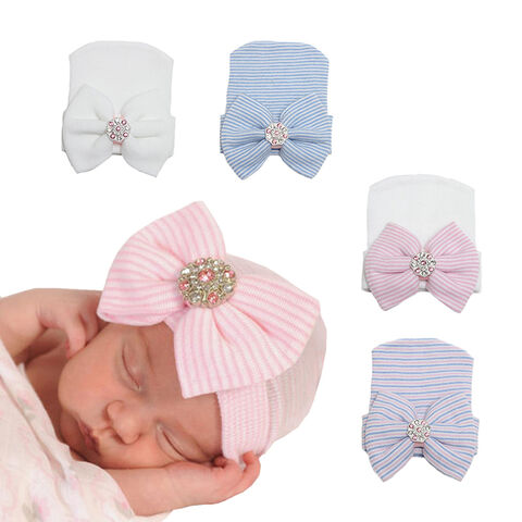 Big Bow Soft Cute Knot Nursery Beanie 