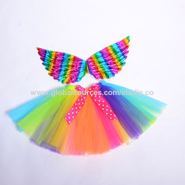 child rainbow tutu