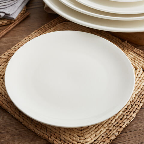 Wholesale Hotel Tableware White Ceramic Dinner Plate Restaurant