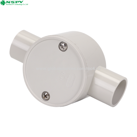 Caixa de junção CIRC com entradas angulares de 2 vias, tamanho 20 mm/25 mm, norma AS/NZS 2053.2:2001 for sale at factory direct price