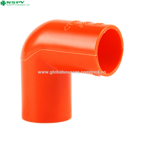 Curva de 90° Sólida em PVC para corrimão, padrão AS/NZS 2053.2:2001 - Acessórios para conduítes elétricos for sale at factory direct price