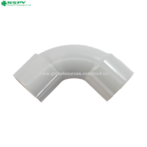 Cotovelo Sólido de Plástico 90° para Tubo de PVC, Conexões para Materiais Elétricos for sale at factory direct price
