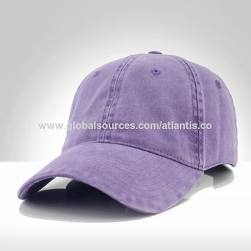 Cotton Plain Sports Dad Hats Blank 