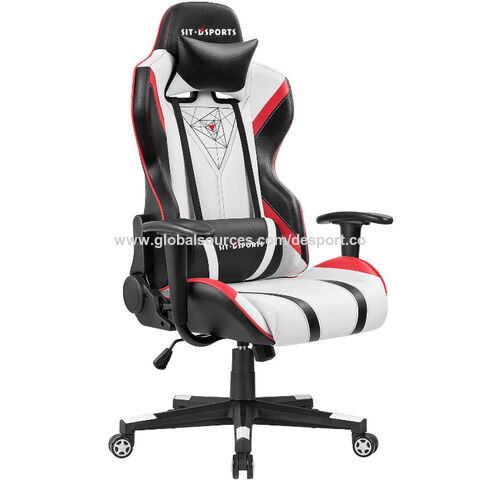 Buy Wholesale China White Color Gaming Office Chair With Foot Rest