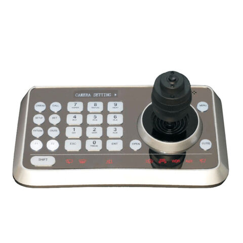 Controlador PTZ 4D VISCA/RS232/485 Mini Robusto Joystick Teclado para segurança móvel, transmissão, conferência. Alta qualidade e serviço pós-venda.