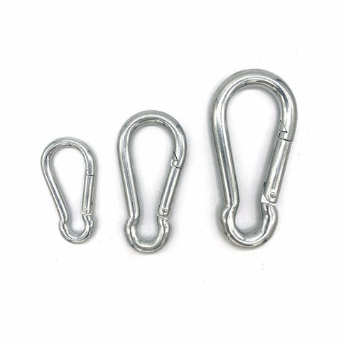 Aluminum Alloy 8cm Quick Link Carabiner Spring Snap Hook with Screw Nut 