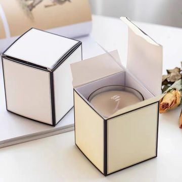 Custom White Candle Boxes Packaging, Wholesale Price