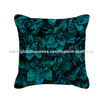Bohemian Floral Cotton Velvet Fabric Cushion Cover Decorative Throw Pillow Case 