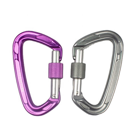 Customizable Safety Outdoor Climbing Carabiner Locking D Shape Aluminum Snap  Hook - China D Ring Snap Hook, Aluminium Carabiner Hooks
