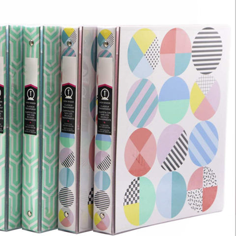 Office Depot Brand Fashion 3 Ring Binder 1 12 Oval Rings 100percent  Recycled Big Flowers - Office Depot