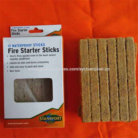 Buy Wholesale China Wholesale Fast Paraffin Fire Starter Sticks & Fire 