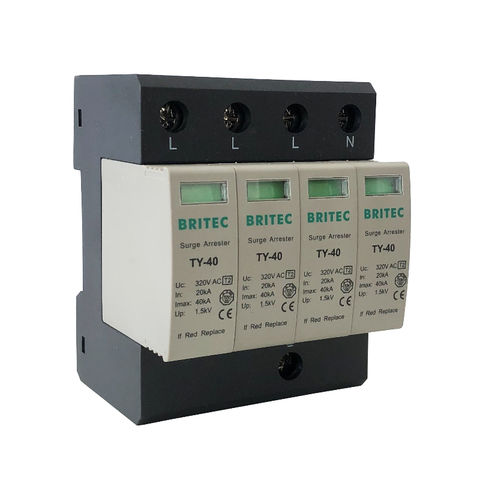 Surge protection type 2 SPD 40kA surge protector electrical class C din ...