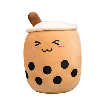 happy sad boba plush