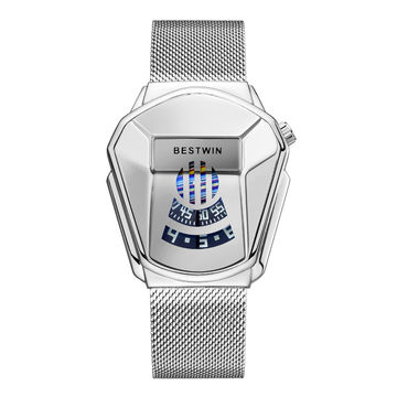 Lady Size Bestwin Fashion Cool Locomotive Women Quartz Watchesgold