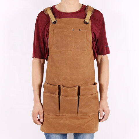 Tabliers de menuiserie en toile cirée pour hommes sur mesure avec poches for sale at factory direct price