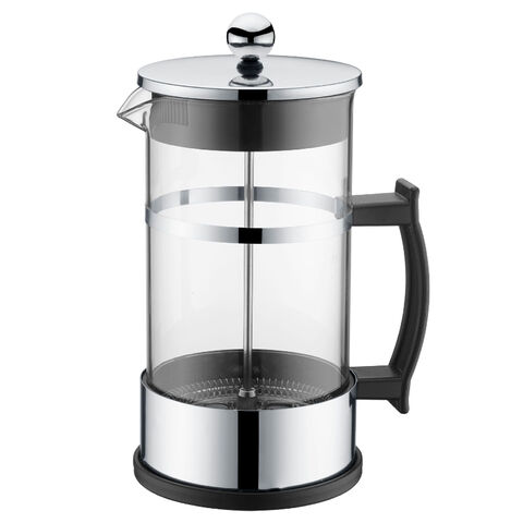 Manual Hand Drip Coffee Maker Glass Pot With Stainless Steel Filter GU