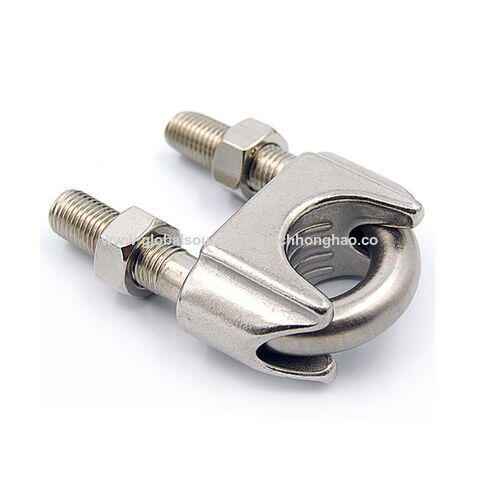thumbnail image 2 of AISI 316 Stainless Steel Wire Rope Clamps - Bulldog Grips, DIN741 - Various Sizes 2 of 6