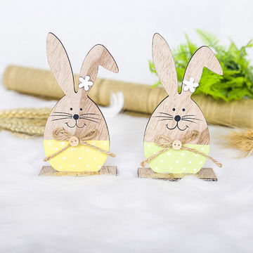 Home Decor Easter Decorations Cute Wooden Rabbit Shapes Ornaments Craft Gifts Room Decoration Ornament China On Globalsources Com - Home Goods Easter Decorations