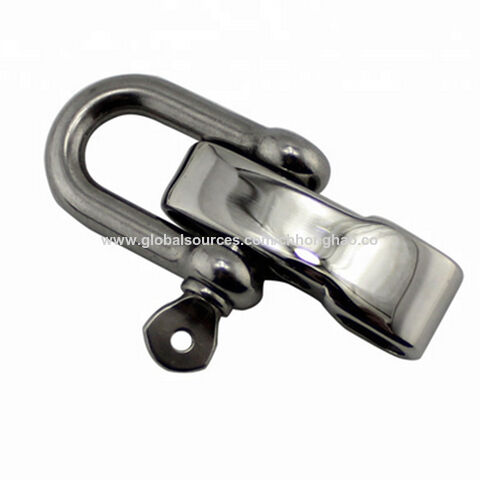 Factory Price Wholesale Stainless Steel Adjustable D Black Shackle
