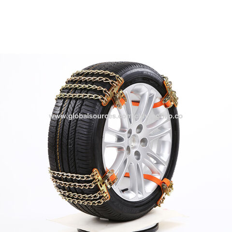 Anti-Skid Snow Tire Chain for Car - China Chains for Tire in Snow Muddy  Environment, Rubber Snow Tyre Chains
