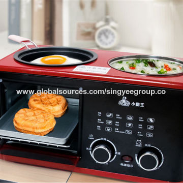 3 In1 Multifunction Breakfast Machine Electric Oven Drip Coffee Maker Bread  Maker Household Sandwich Toaster All-in-one Machine