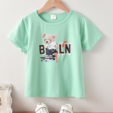 Baby Clothes Plain Boy T-shirt, Short 