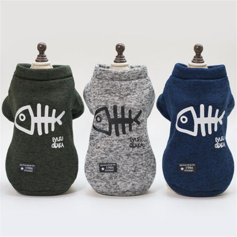 Ropa para mascotas de moda 2025, sudadera con capucha para perro de otoño e invierno, ropa cálida para gatos, sudadera con capucha para mascotas, suéter para perro con diseño de espina de pescado