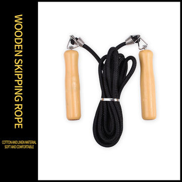Buy Wholesale China Cheap Kids Jump Rope With Wooden Handle Nylon