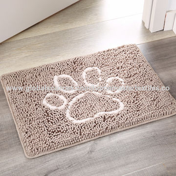 Dog Mat for Food and Water Non Slip Machine Washable Pet Rug for Sleeping  High Absorbent Pet Mat for Muddy and Paws