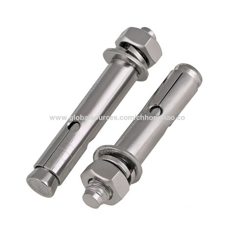10Pcs M6 M8 M10 M12 Anchors Bolts Sleeve Anchors Expansion Bolt Stainless Steel 304 Length : 50mm, Specification : M6 