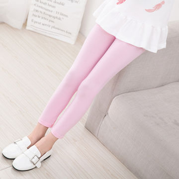 Buy Girl's Super Combed Cotton Elastane Stretch Slim Fit Three Quarter  Leggings - Black AG54 | Jockey India